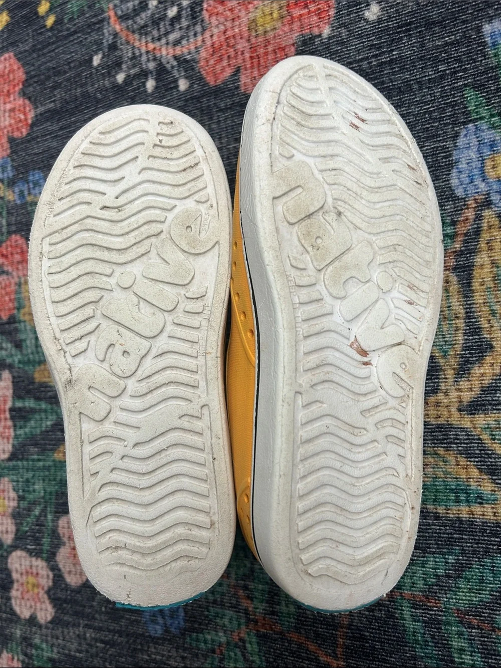 Native Kids Yellow Sneakers, Size 2